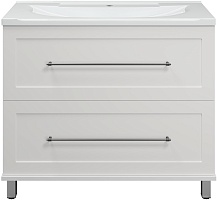 Misty Тумба с раковиной Марта 100 белая глянцевая